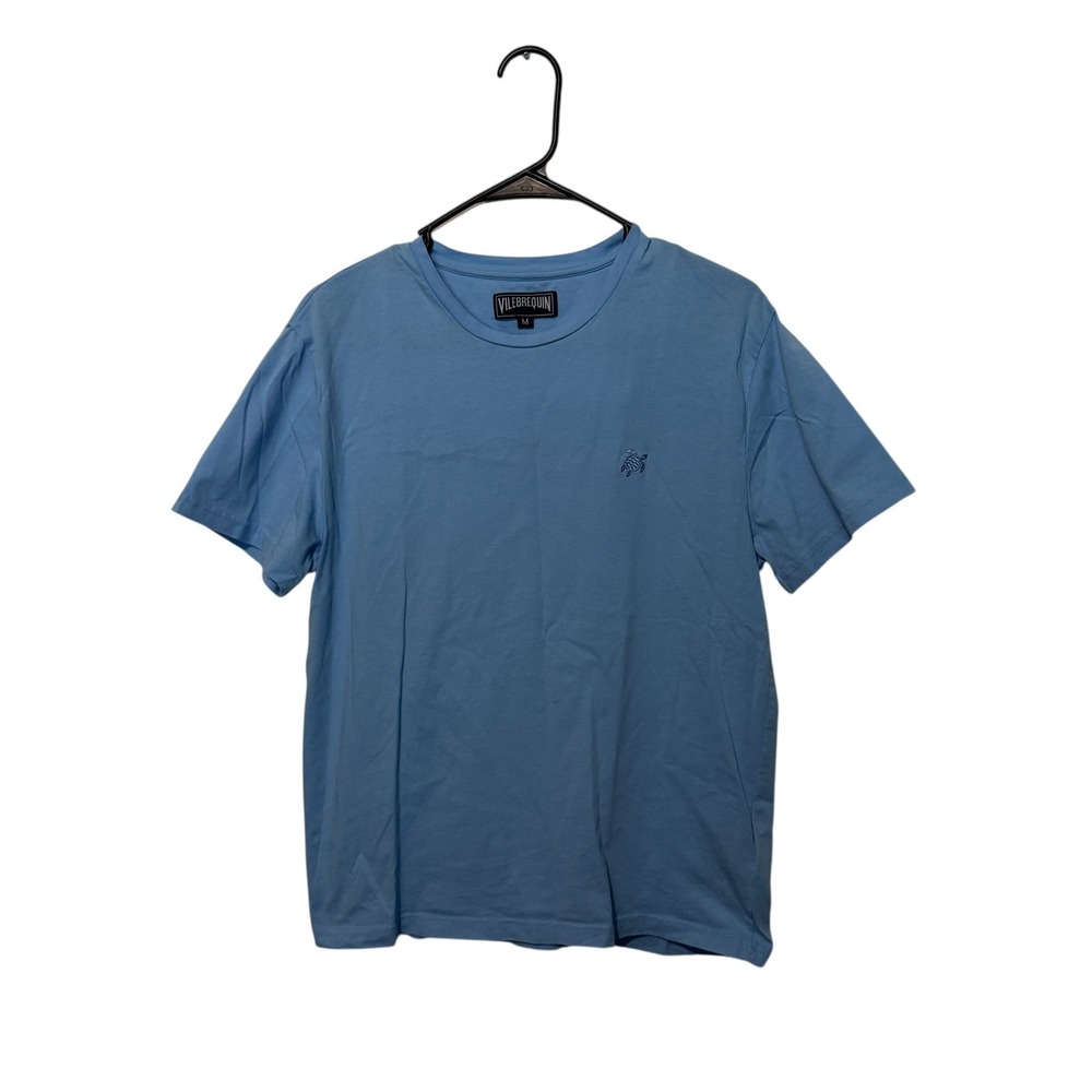 Vilebrequin Men's Short Sleeve Crewneck T-Shirt in Dusty Blue
